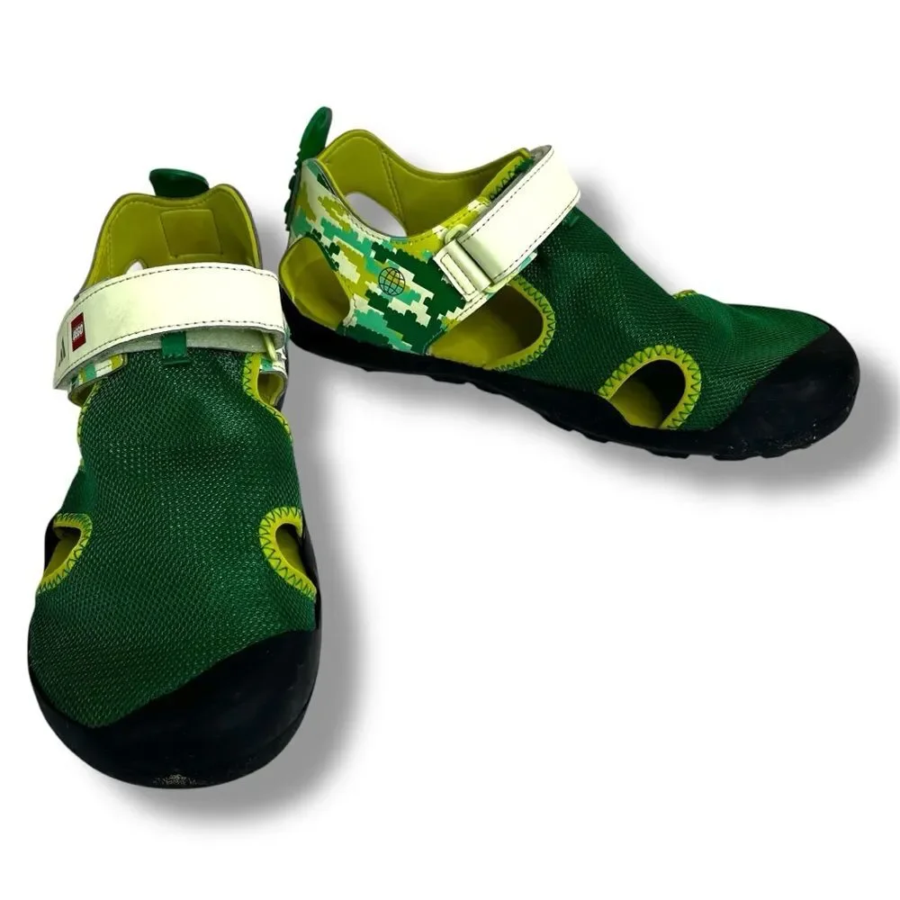 Adidas X Lego Terrex Captain Toey Core Green Glow Sandals Kids 6 Hiking Water